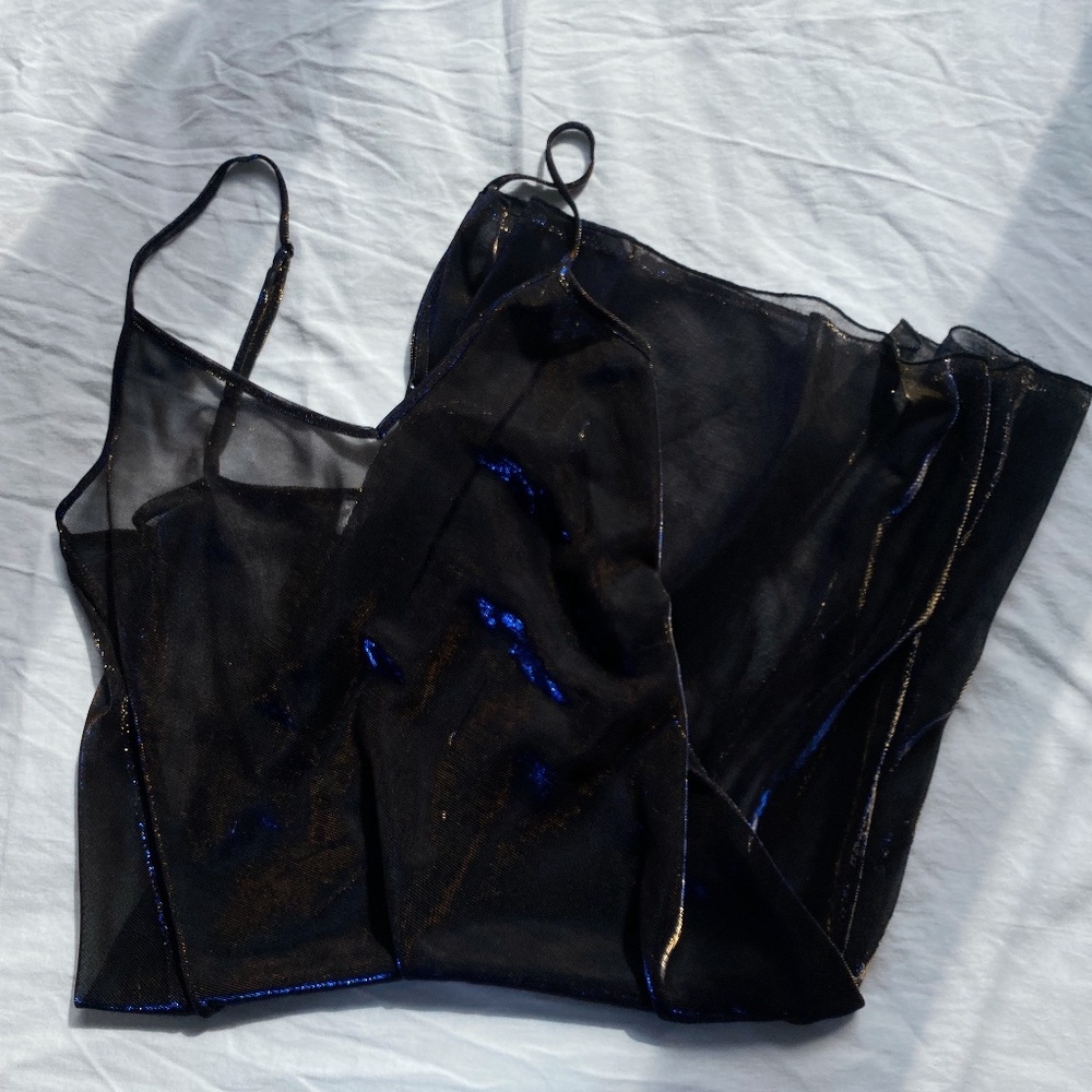 URBAN OUTFITTER SHEER METALLIC DRESS